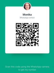 Monika's WhatsApp contact data 